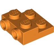 LEGO樂高 99206 橘色側接轉向薄板 Plate Mod 2x2 Studs 6289113