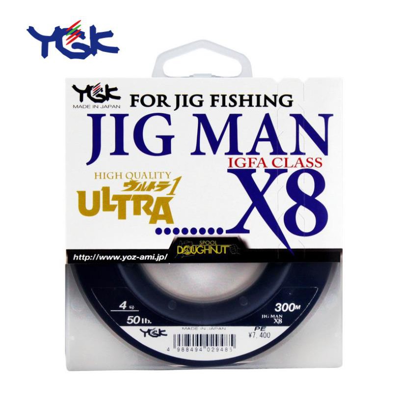 釣具🎣 日本製 YGK JIG MAN ULTRA X8 8股 PE色線 300M