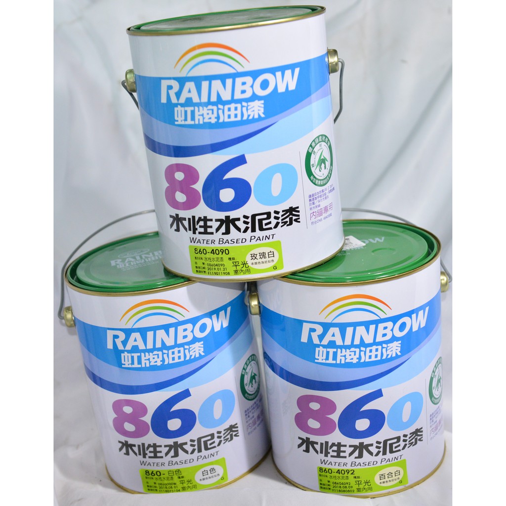 虹牌油漆860 室內平光水泥漆1加侖 3 785公升 另有5加侖桶裝 蝦皮購物