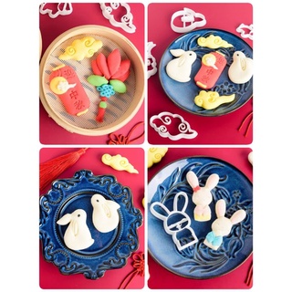 品名：#DIY手壓式可愛中秋節卡通造型饅頭餅乾模具 全套8款