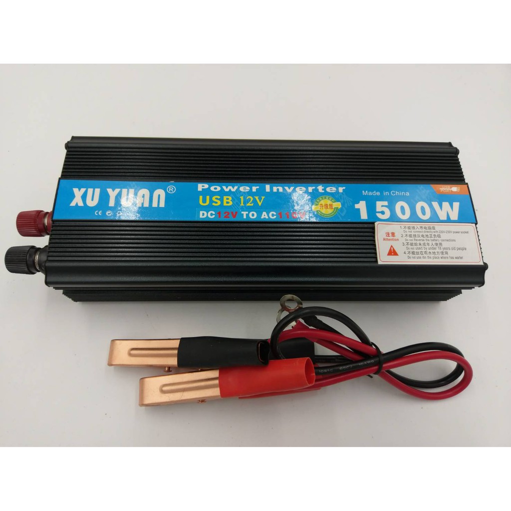 1500w 車用變壓器直流dc12v轉變ac110v 變換電源器轉換器變電器車用變家用電源轉換器usb 蝦皮購物