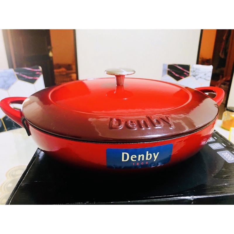 英國DENBY 30cm壽喜燒鑄鐵鍋