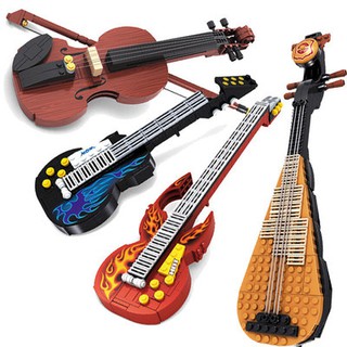 AUSINI 積木 樂器經典系列 小提琴&吉他&琵琶&貝斯 四款可選 (現貨)
