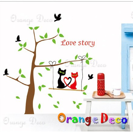 【橘果設計】Love story 壁貼 牆貼 壁紙 DIY組合裝飾佈置