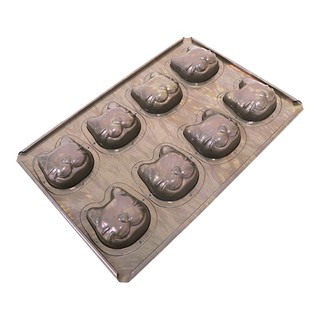 [樸樂烘焙材料]促銷~千代田 貓 8連烤模 cuoca×CHIYODA 聯名款-最新款式