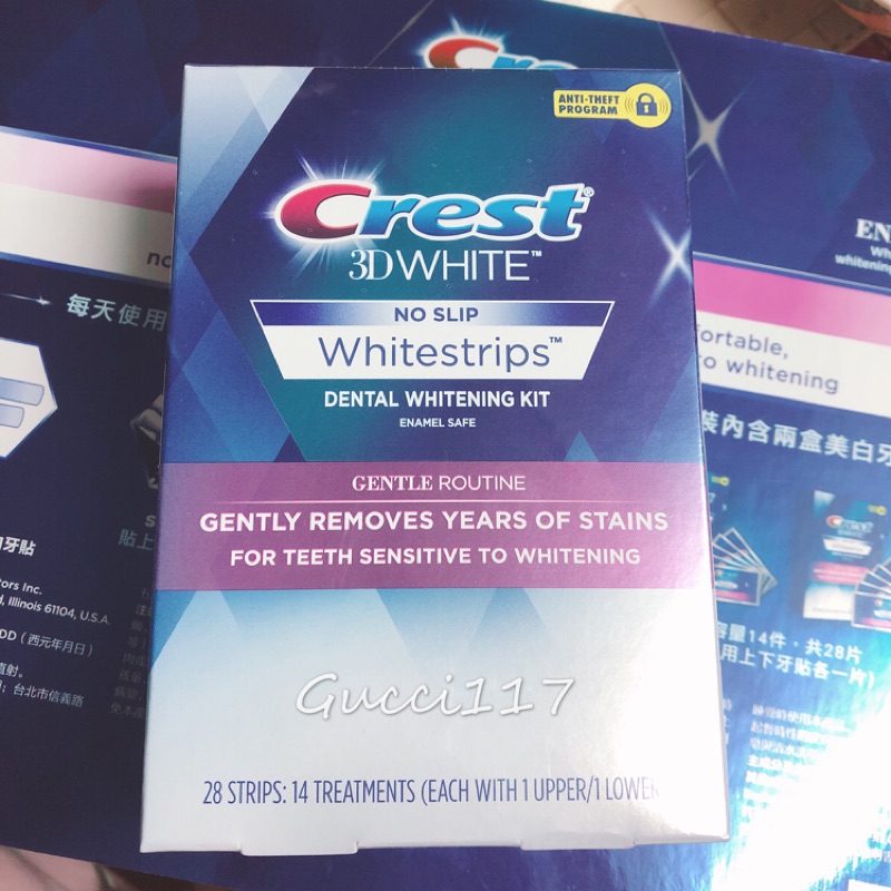 全新 美國 Crest 3D WHITE 牙齒美白貼片