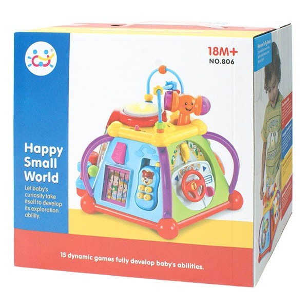 匯樂 【HUILE】益智15合一玩具組 小天地益智學習寶盒(15合1)  六面音樂盒 匯樂正品 多功能 遊戲機