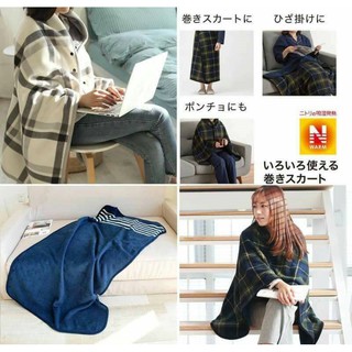 無印良品 多功能吸濕發熱法蘭絨披肩毯 保暖冷氣毯 珊瑚絨保暖毯 刷毛毯機車裙 午睡棉被毯子 膝蓋毯懶人毯 嬰兒毯嬰兒包巾