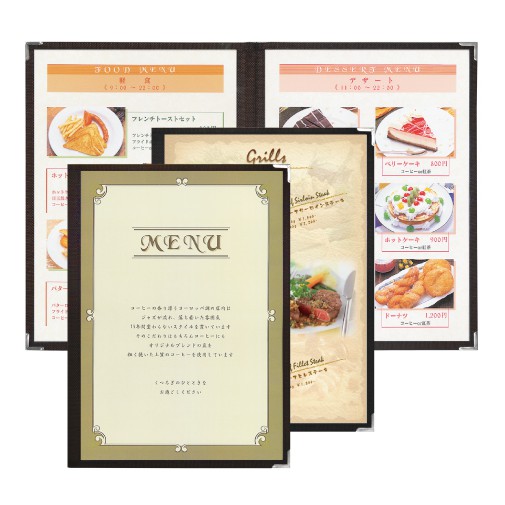 【日本SHIMBI 】NBA尼龍美式菜單本(A4-8P)