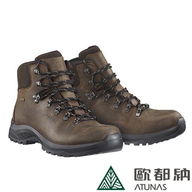 ATUNAS歐都納男款專業全皮登山鞋/防水鞋(A1GCBB08M棕) 零碼40號 (登山屋)