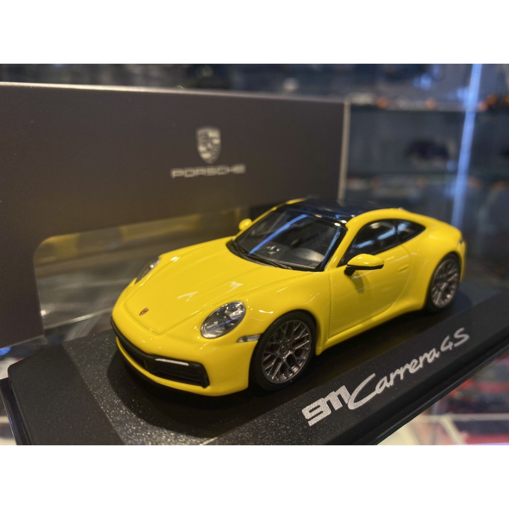 吉華科技＠原廠 WAP0201720K Porsche 911 992 Carrera 4S 2019 黃色 1/43