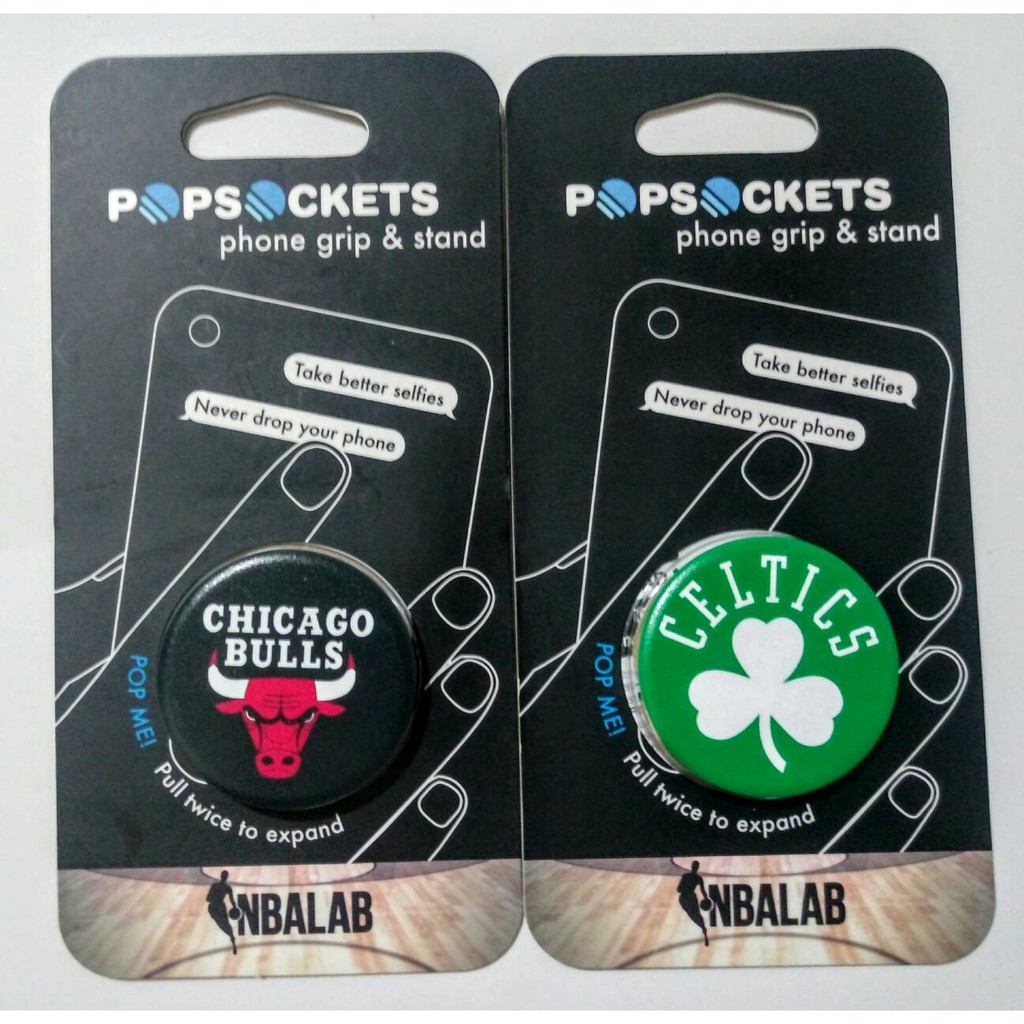 PopSockets×NBA 泡泡騷 美國時尚 多功能 手機支架 指環扣 Chicago Bulls芝加哥公牛/Bost