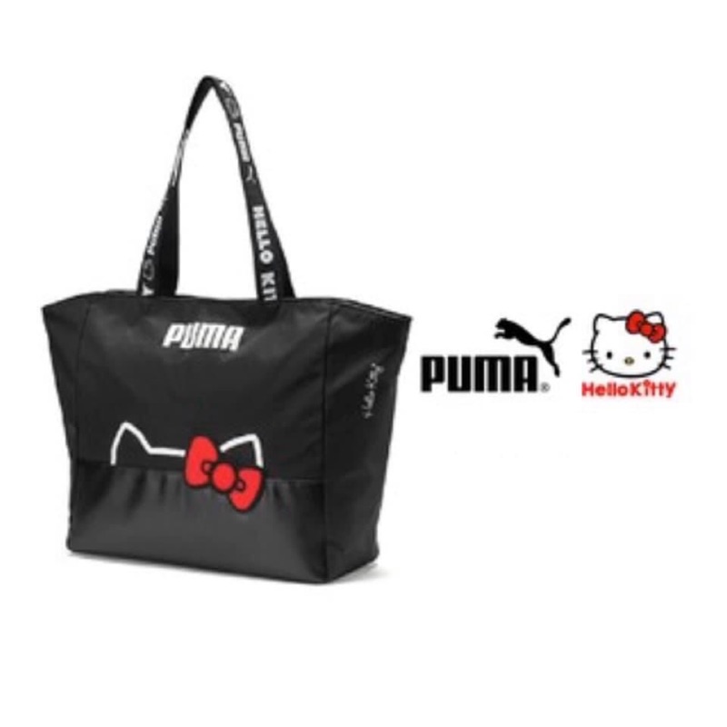 全新現貨 PUMA X HELLO KITTY 聯名款手提袋 托特包 購物袋 黑色