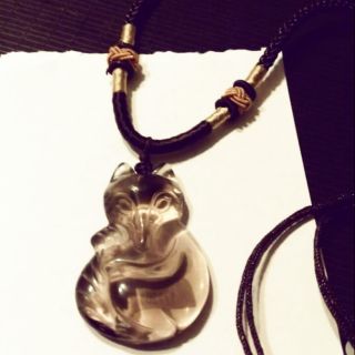 ♥️🔥😍👍免運 極品 冰種 黑曜 狐仙 項鍊 原價2980