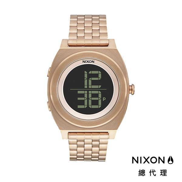 NIXON TIME TELLER 數位 電子錶 玫瑰金 手錶 男錶 女錶 可調式錶帶 A948-897