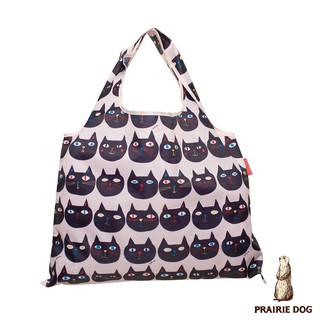 日本 Prairie Dog 設計包/環保袋/購物袋/手提袋 - 貓臉