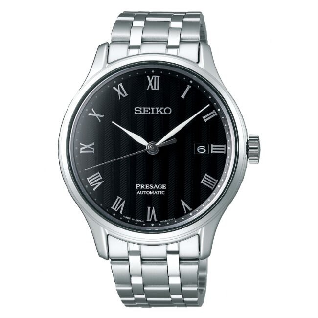 Seiko 精工錶 Presage 4R35-02S0D(SRPC81J1) 日式竹苑機械腕錶/黑面 42mm