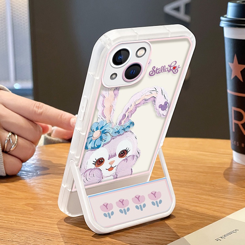 可愛的紫兔透明矽膠軟手機殼適用於 IPhone 12 11 Pro MAX X XR XS MAX 7 8 Plus 1