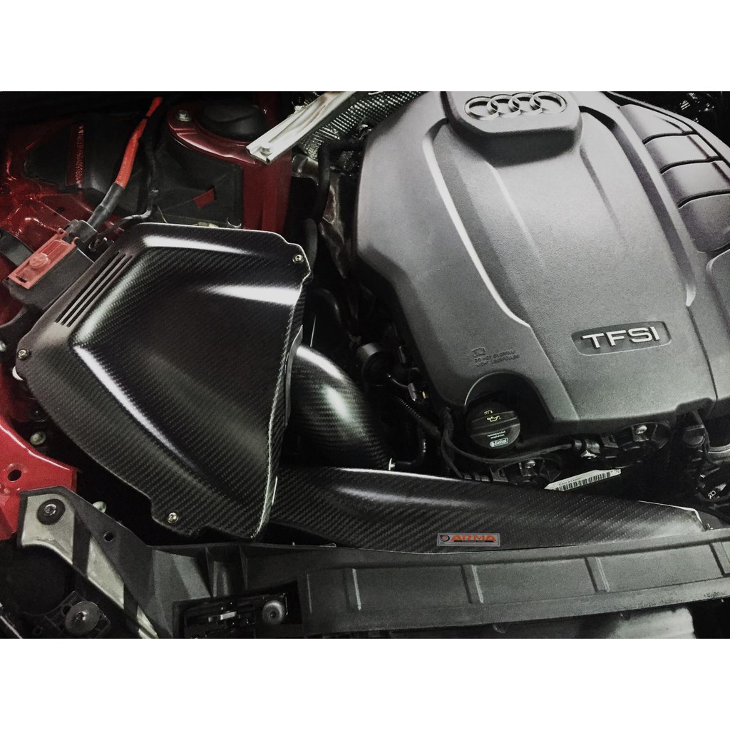依馳國際 台灣 ARMA SPEED 碳纖維進氣套件 高流量 香菇頭 Audi A4 B9 2.0T