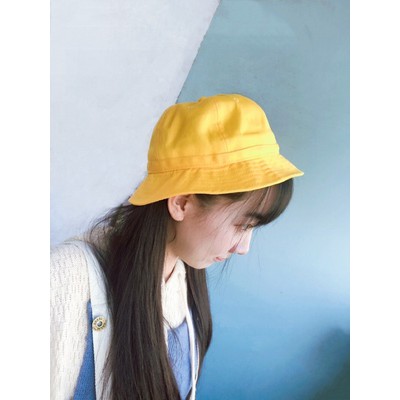 日式小學生黃帽 學生安全警示帽 黃色漁夫帽 可愛小黃帽