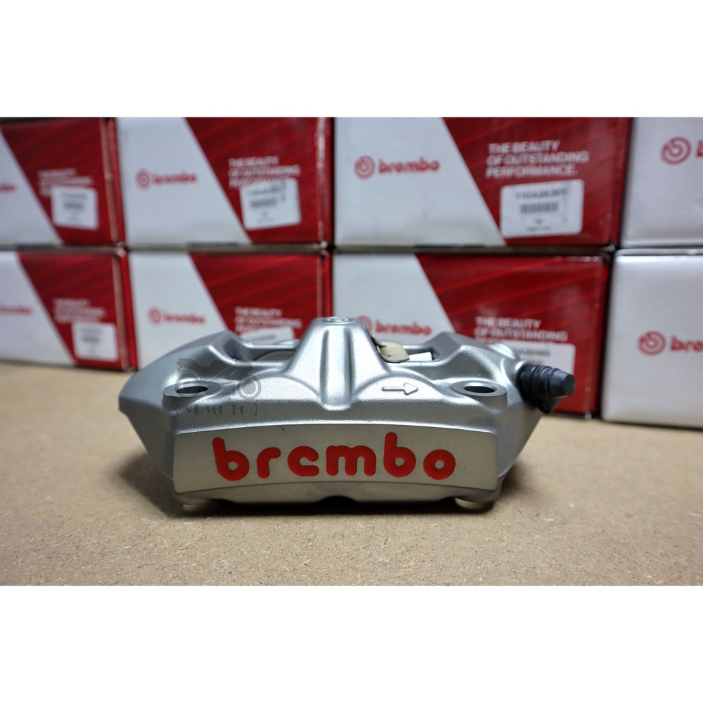 【ST】Brembo HPK M4/1098輻射卡鉗 灰底紅字(右卡)  M4灰底紅 孔距100mm 活塞34/34