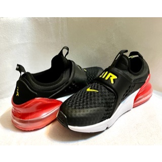 Nike Air Max 270 耐吉童鞋 兒童休閒鞋/運動鞋/ 男女童球鞋 EUR37  ( 23cm )  黑色款