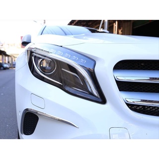 <臺灣之光>全新 BENZ GLA GLA200 X156 R8 DRL光條原廠樣式氙氣HID黑底魚眼投射大燈臺製