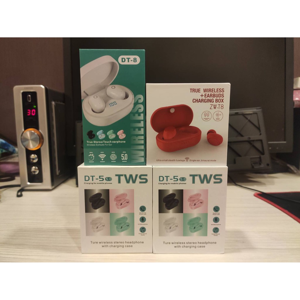 【現貨免等】磁吸式藍芽耳機 ZW-T8 CP值高 DT-5 藍芽5.0 TWS 自動配對 快速出貨 交換禮物 免運
