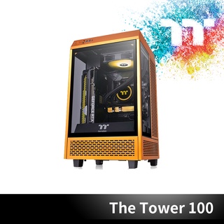 曜越 The Tower 100 ITX 全景直立式 迷你機殼 尊爵金 CA-1R3-00SDWN-00