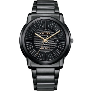 CITIZEN 星辰 店長推薦 羅馬字 立體面板 光動能 AW1217-83E 大三針腕錶