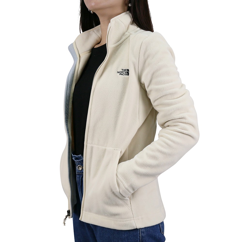 The North Face 女 抓絨立領外套 米白 NF0A4U88RB6