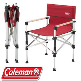 【Coleman 美國 兩段式輕巧導演椅〈紅〉】CM-31282/導演椅/折疊椅/露營椅/悠遊山水