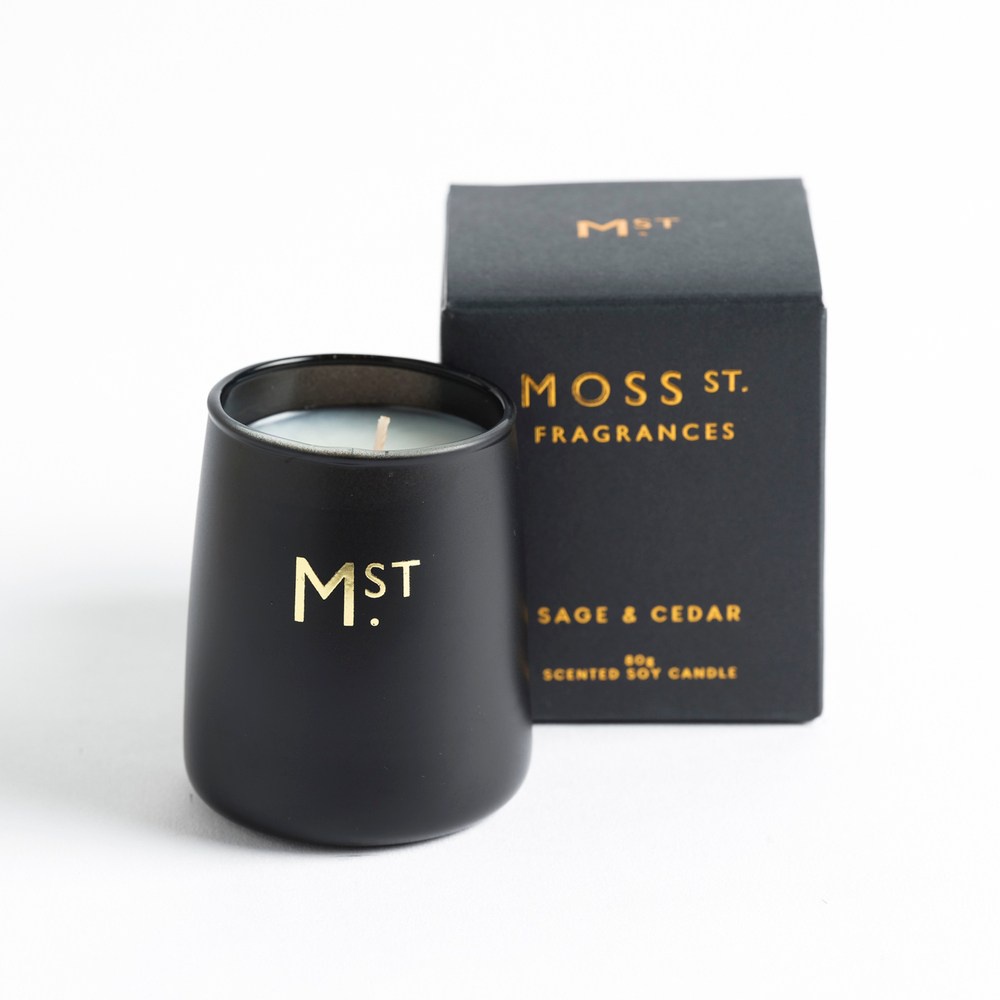 澳洲Moss 極簡香氛蠟燭80g 雪松鼠尾