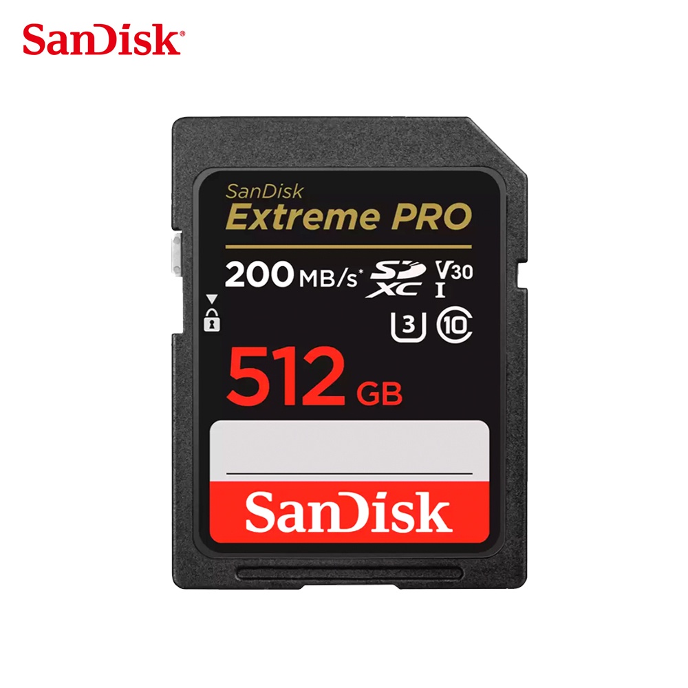 SANDISK 512G V30 Extreme PRO SDXC UHS-I U3 200MB 專業攝影 高速 記憶卡