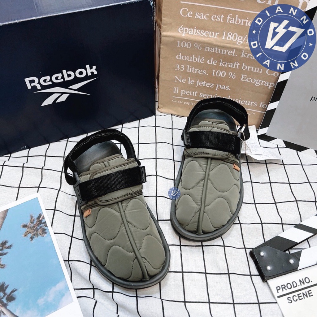 帝安諾-實體店面 Reebok Beatnik unisex 麵包拖 軍綠 橄欖綠 拖鞋 涼鞋 可調整 GW8324