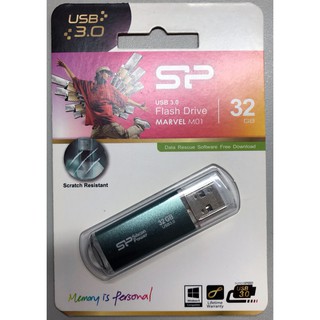 SP 廣穎 M01 32GB 金屬冰酷碟3.0 藍