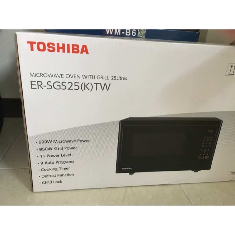 TOSHIBA （全新未拆東芝燒烤料理微波爐 ER-SGS25(K)TW