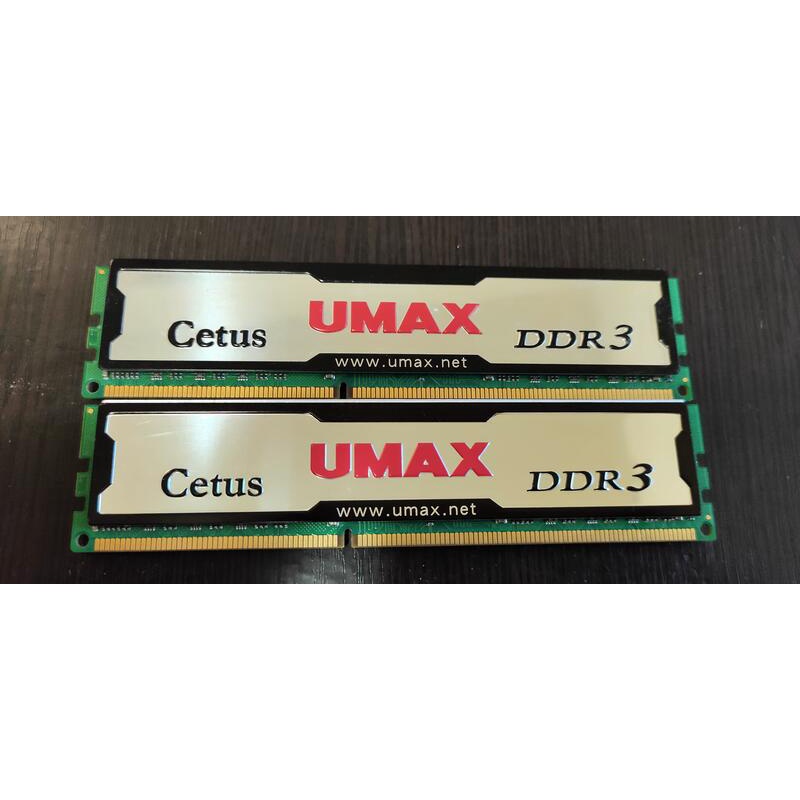 二手良品  UMAX記憶體 DDR3 1333 8GX2=16G 散熱片版本  D3 8G x2  功能正常 終身保固