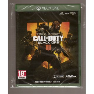 {瓜瓜皮}全新XBOX ONE 遊戲 中文版 決勝時刻 黑色行動4(遊戲都有回收)