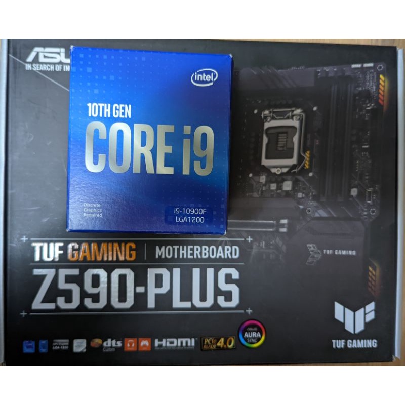 Intel I9 10900F Asus Tuf Z590 非 i5 i7 r7  amd 11700k 11900k