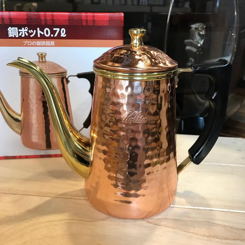 日本原裝進口 Kalita 電木鶴嘴銅壺 電木隔熱手把 0.7L