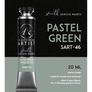 【小人物繪舘】*現貨*SART-46粉綠色AV漆相容SCALE75藝術家系列20ml鋁管裝單支 水性壓克力顏料