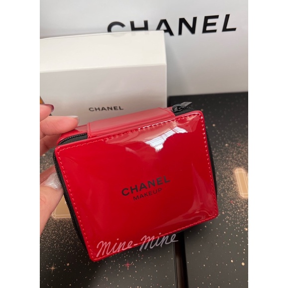 *mine-mine* CHANEL 香奈兒 台灣美妝專櫃 化妝包 小包包 漆皮包 口紅包 卡包 小物包 資料包 正貨