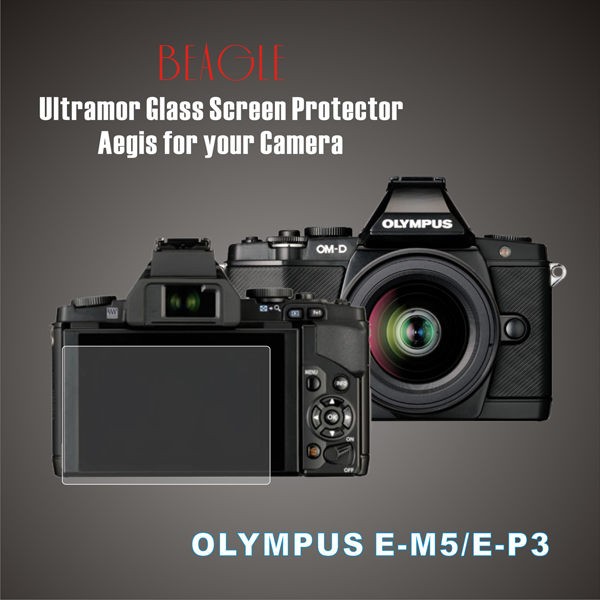 (BEAGLE)鋼化玻璃螢幕保護貼 OLYMPUS EP3/EM5 專用-可觸控-抗指紋油汙-耐刮硬度9H-防爆-台灣製