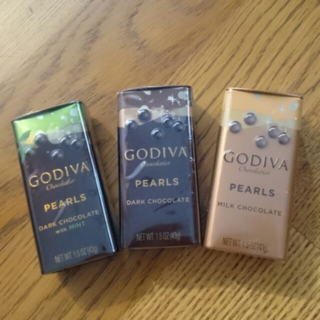 現貨 Godiva Pearls 黑巧克力/牛奶巧克力/薄荷黑巧克力 43g