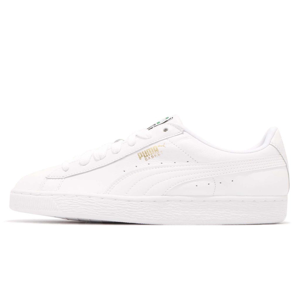 Puma 休閒鞋 Basket Classic LFS 白 女鞋 男鞋 低筒 皮革鞋面 【ACS】 354367-17