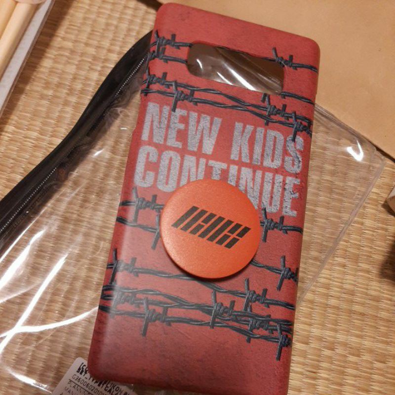 官方商品全新iKON NEW KIDS 手機殼 note8+手機支架（泡泡騷）yg bigbang師弟 BOBBY