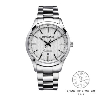 羅梵迪諾 都會型男 質感波紋面盤 日期 腕錶-鋼帶/白面銀 RD792S-338W [ 秀時堂 ]