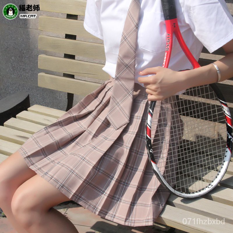 學院風jk制服改良校服女裝學生dk格子百褶裙子水手校服夏服 蝦皮購物