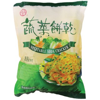 中祥 蔬菜餅乾 香蔥蘇打餅乾 (袋裝) 300g【康鄰超市】